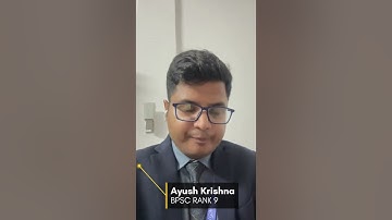 BPSC Strategy Revealed! BPSC Topper Ayush Krishna shares his strategies for acing the Prelims exam.