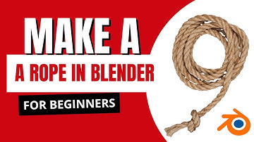 How to Model a Rope in Blender – Simple & Easy Tutorial! 2025