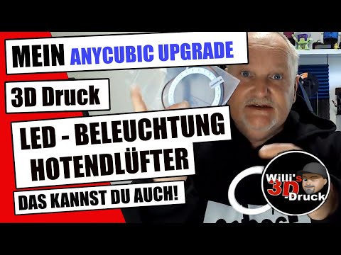 3D Drucker LED Beleuchtung Upgrade für Anycubic Hotendlüfter