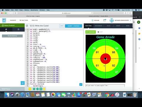 CodeHS: Dart Game
