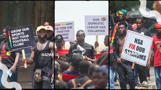 WHAT HAPPENED TODAY AT THE #SAVEGHANAFOOTBALL PROTEST IN ACCRA | FANS VOICE THEIR DISPLEASURE