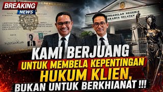 Lanjutan Sidang Praperadilan: Kami Berjuang untuk Membela Klien, Bukan untuk Berkhianat !! Lanjutan Sidang Praperadilan: Kami Berjuang untuk Membela Klien, Bukan untuk Berkhianat !!