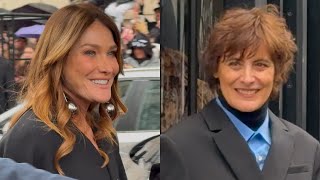 Carla Bruni And Inès De La Fressange At Jacquemus La Croisière Show In Paris