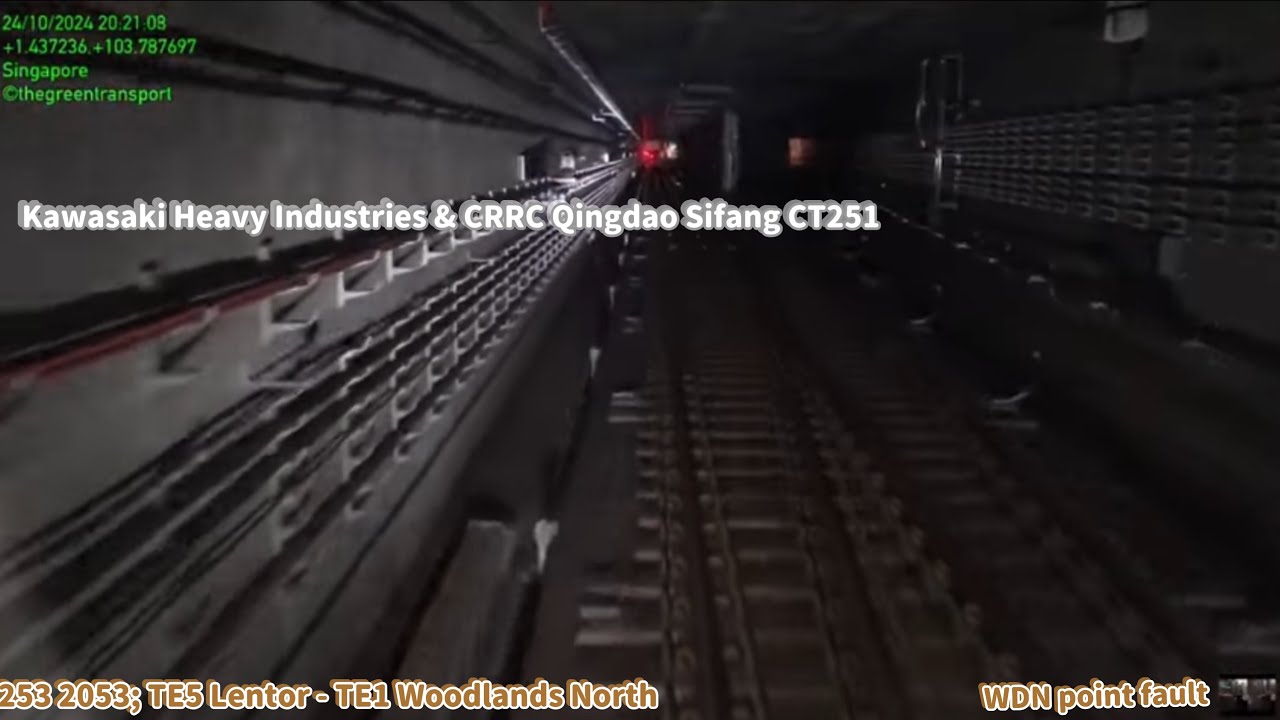 ⁴ᴷ⁶⁰ [SMRT] WDN point fault ~ KSF CT251 [2053] TE5 Lentor - TE1 ...