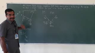 Action and Reaction | Problem - 1( by using Lami's Theorem ) | Unit - 1 | Statics of Particle