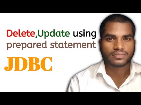 Delete , update using prepared statement in jdbc 