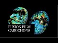 Faux dichroic fusion film glass cabochons w uv resin