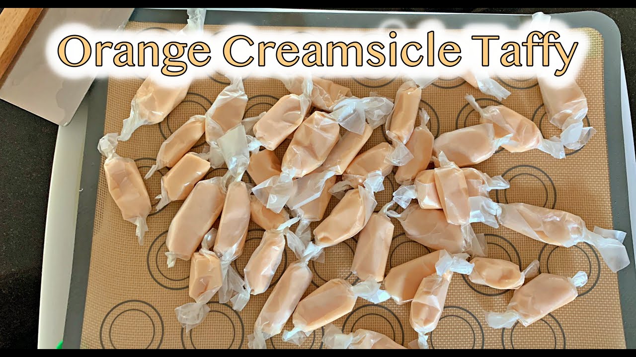 VEGAN ORANGE CREAMSICLE TAFFY Second Attempt YouTube