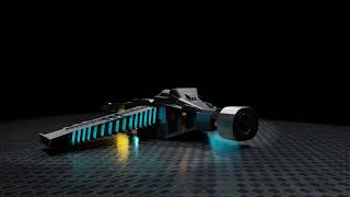 Spaceship 3d model blender