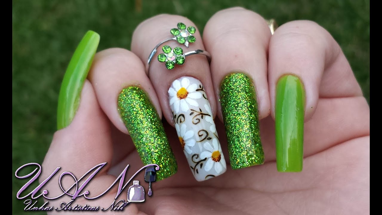 Passo a passo Margaridas - Unhas Artísticas Nill