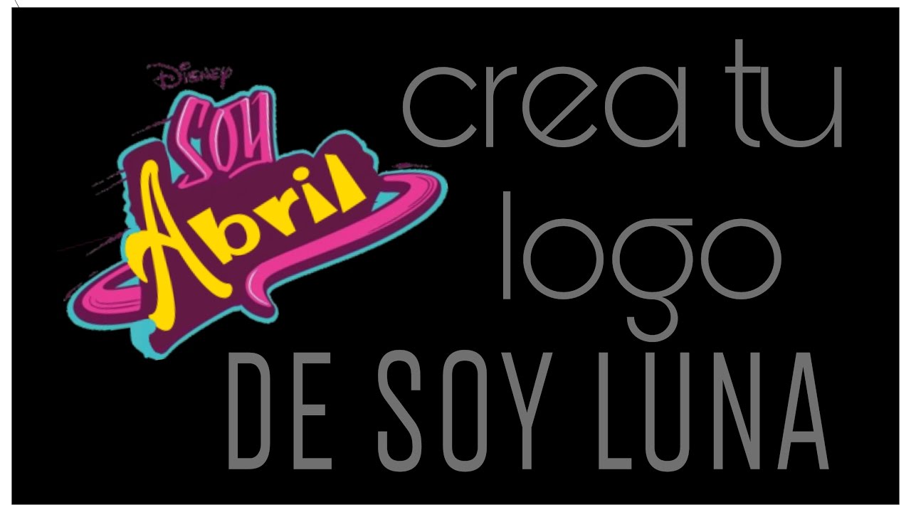 Como hacer el logo de soy Luna con tu nombre - YouTube | Logo soy luna,  Letra soy luna, Son luna