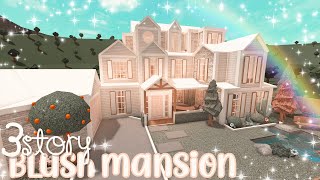 3 story blush mansion ❀ | bloxburg speedbuild | luminto