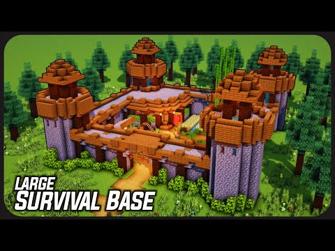 Cara Membuat Base Pertahanan Besar untuk Survival ! || Minecraft Medieval Pt.