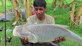 Cool fish landing technique for big Catla fishing