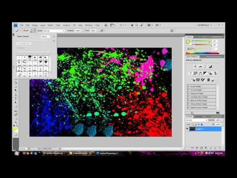 How to make a paint splatter effect in photoshop