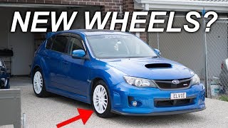WHITE WHEELS for the WRX