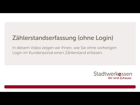 Zählerstandserfassung (ohne Login)