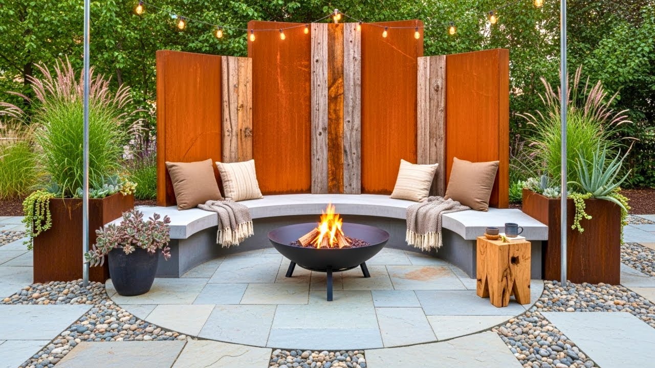 Cozy Patio Seating Ideas with a Fire Pit | Transform Your Backyard into an Ultimate Relaxing Retreat