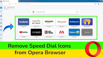 How to Remove Speed Dials in Opera Browser Start Page or New Tab Page?