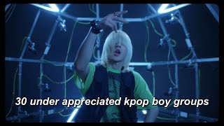 30 under appreciated kpop boy groups