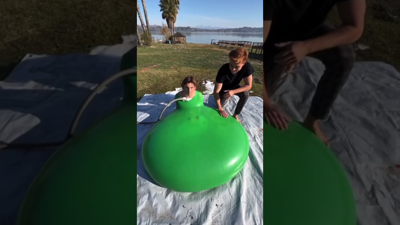 We Fit A Person Inside Of This MASSIVE Water Balloon Shorts