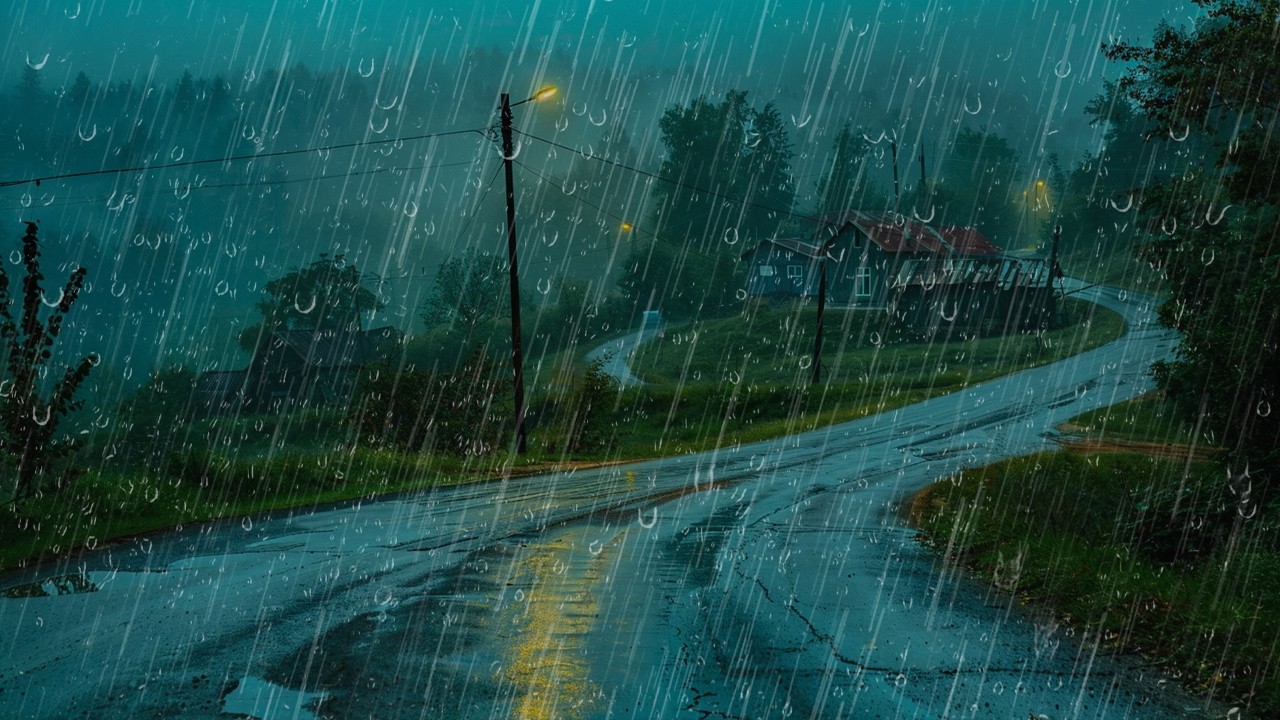 Duérmete Rápido en 5 Minutos con Fuertes Lluvias en el Techo de Hojalata y Poderosos Truenos - ASMR