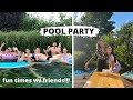 Hosting a pool party for my friends  vlog ii marieke emilia