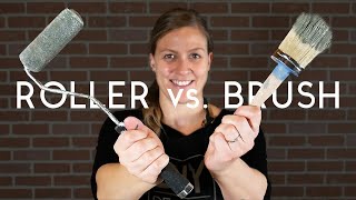 Chalk Painting Furniture Smooth: Roller vs Brush |  Dresser Makeover Part 3