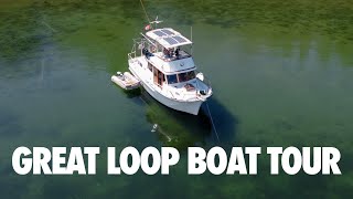 EXTENSIVE GREAT LOOP BOAT TOUR (Features we Love for the Great Loop and FullTime Cruising)