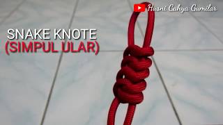 Membuat Simpul Ular (Snake Knot) Paling Mudah