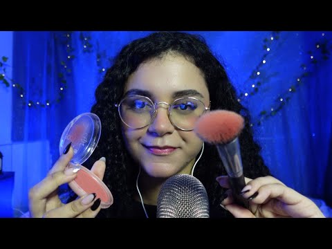 ASMR MAQUIANDO VOCê SUPER RELAXANTE!