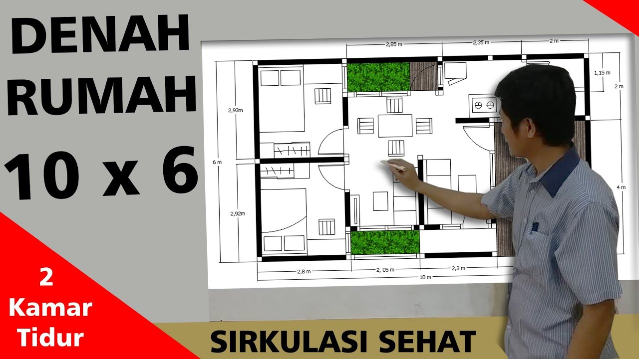 Denah Rumah 10x6 yang Nyaman dan Sehat