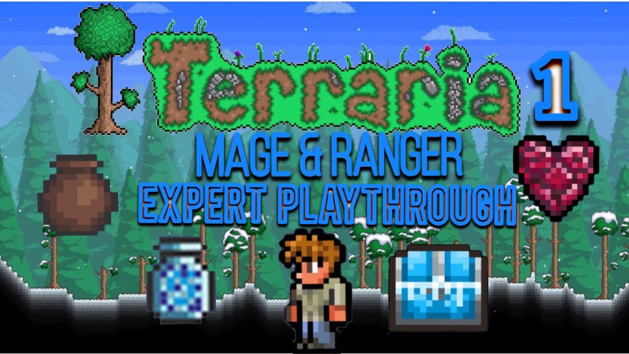 Terraria: Mage & Ranger expert mode plathrough EP1 - YouTube