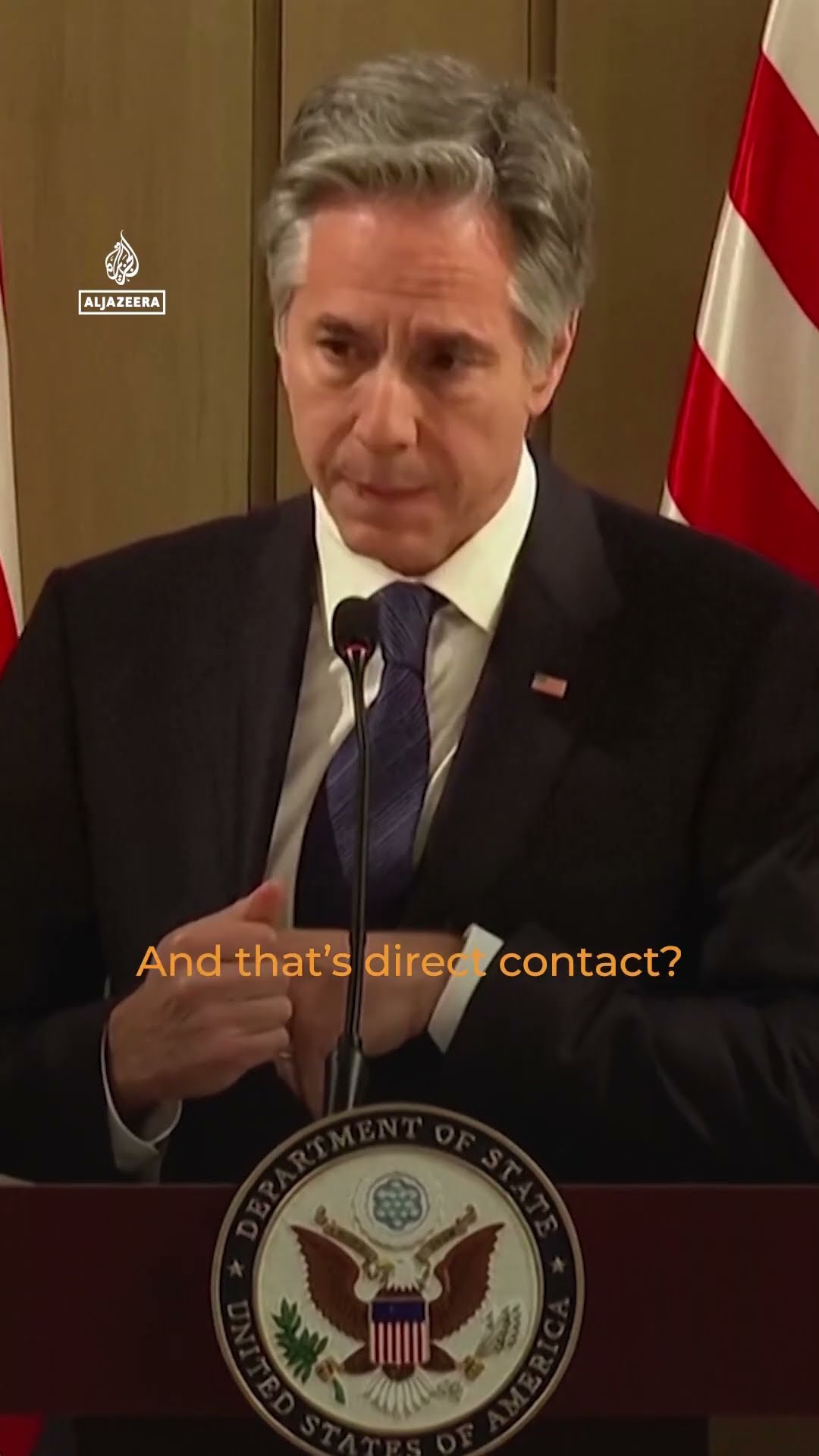 Blinken confirms US in direct contact with HTS in Syria | AJ#shorts