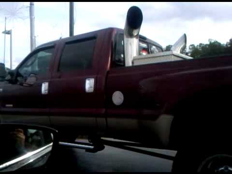 ford f-350 with big stacks - YouTube