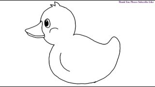 Featured image of post Easy Duck Drawing For Kids