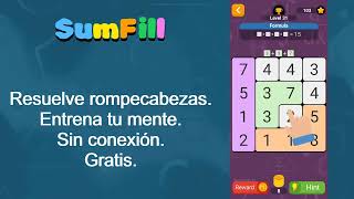 Tráiler oficial del juego SumFill: Puzzle Matemático (es)