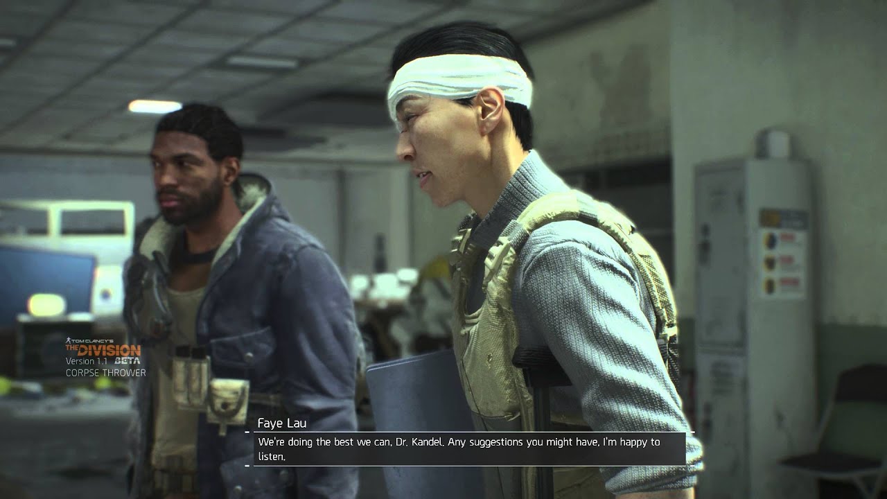 The Division - Unlock The Base's Medical Wing: Jessica Kandel ''Gordon Amherst'' Chat Cutscene