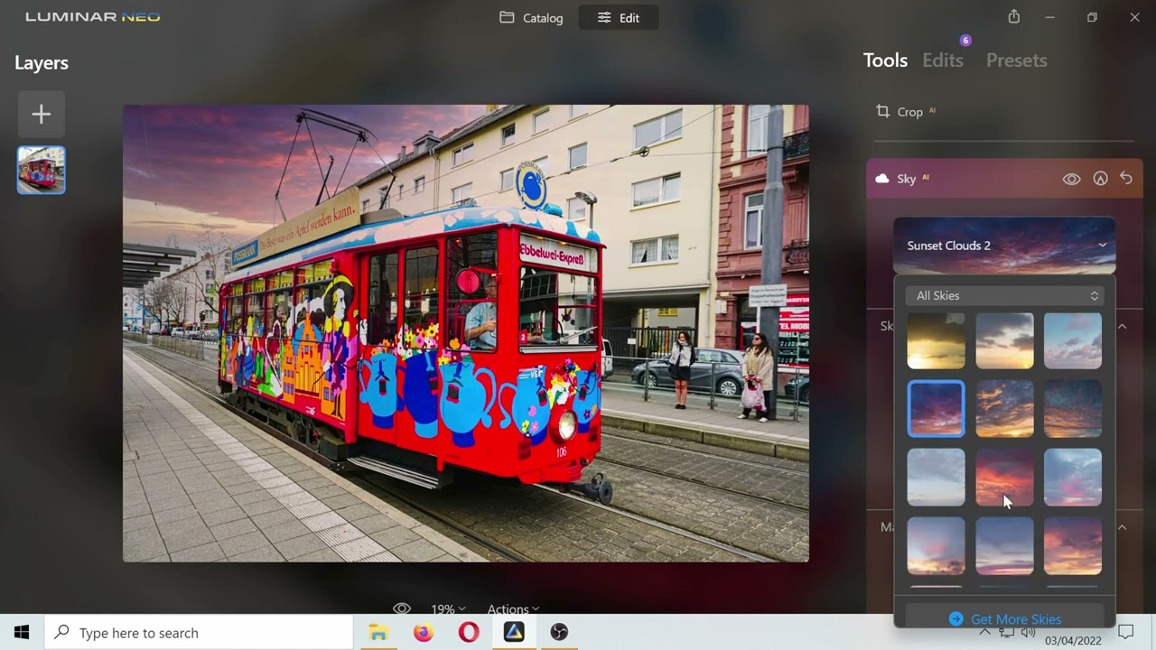 Ebbelwei Express in Luminar Neo