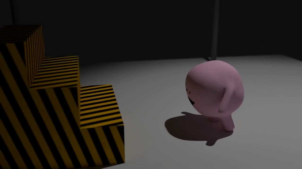 Blob man 3D First animation in Blender 3.2
