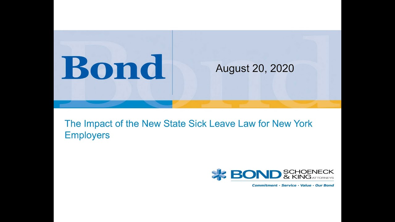 The Impact of the New State Sick Leave Law for New York Employers YouTube