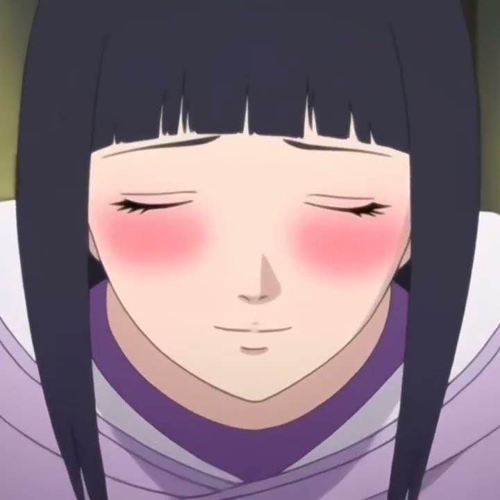 Hinata from boruto kisses you