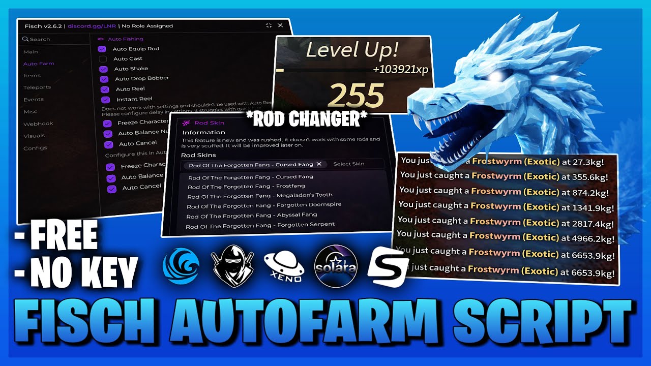 🐟 Скрипт для рыбалки без клавиш | Смена удилищ, бесконечный улов, мгновенный вылов, автоматическа...