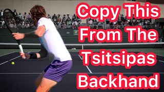 Is Your One Handed Backhand Missing This? (Tsitsipas Tennis Technique)