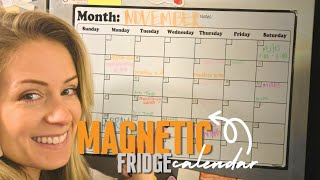 Best Magnetic Fridge Calendar for Busy Families - Under $10! Real Review & Demo