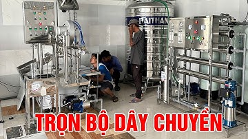 Dây chuyền sản xuất nước đóng bình, đóng chai tự động lắp đặt tại Bến Tre