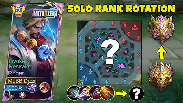 ROGER SOLO RANK NEW ROTATION TO RANK UP FASTER 2025! | ROGER BEST BUILD I MLBB