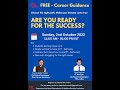 Free career guidance and coding classes for it software  registration link in comment  description