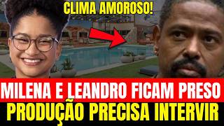 MILENA E LEANDRO SÃO TRANCADOS JUNTOS NO QUARTO DO LÍDER