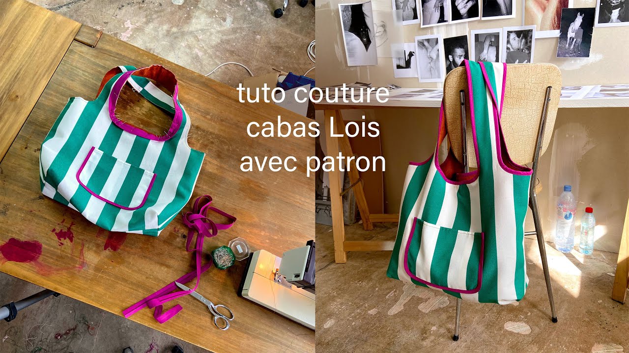 Sac cabas tote bag facile DIY avec patron de couture | Lois Bag Tutoriel de couture débutants